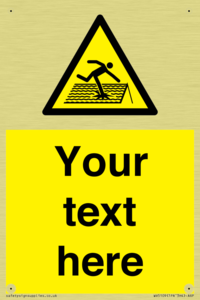 Custom Figure on Roof Sign